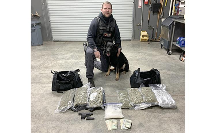 Franklin County Sheriff’s Deputy Drew McAdams and his K-9 partner Max were honored by MADD for their efforts against drunk and drugged driving.